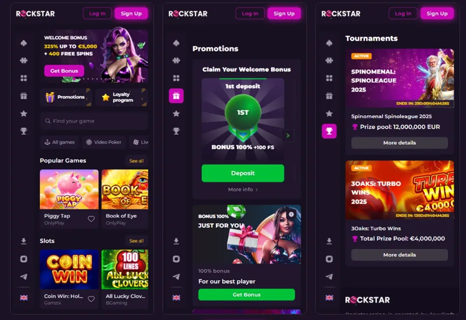 Додаток Rockstar Casino