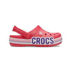 Детские Crocs Kids' Crocband Clog Logo Stripe Poppy Red