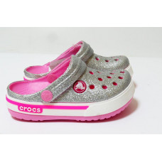 Детские Kids Crocs Crocband Clog Silver/Pink