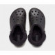 Зимние утепленные Crocs Baya Lined Fuzz-Strap Clogs Black